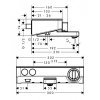 Купить Hansgrohe 13151400 ShowerTablet 131514 Термостат для ванны Select 300 мм Хром / Белый в Киеве vannaja.kiev.ua