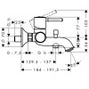 Купить Hansgrohe 14140000 Talis Classic 14140 Смеситель для Ванны Однорычажный в Киеве vannaja.kiev.ua