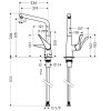 Hansgrohe 14822000 Metris 14822 Змішувач для Кухні з поворотним виливом Одноважільний Колір Хром Купити Hansgrohe 14822000 Metris 14822 Змішувач для Кухні з поворотним виливом Одноважільний Колір Хром в Києві vannaja.kiev.ua