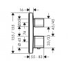 Купити Hansgrohe 15708000 Ecostat E 15780 Термостат для Ванни Вбудований Німеччина на два споживача, хром в Києві vannaja.kiev.ua