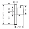 Hansgrohe 15761000 ShowerSelect Highfow 15761 Термостат с Клапаном для Ручного Душа с Большим Расходом Воды Внешняя часть Цвет Хром Купить Hansgrohe 15761000 ShowerSelect Highfow 15761 Термостат с Клапаном для Ручного Душа с Большим Расходом Воды Внешняя часть Цвет Хром в Киеве vannaja.kiev.ua