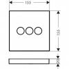Купить Hansgrohe 15764000 ShowerSelect 15764 Переключатель для Душа Переключение на 3 Потребителя Воды в Киеве vannaja.kiev.ua