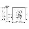 Hansgrohe 15768000 ShowerSelect 15768 Смеситель для Двух Потребителей Наружная Часть Купить Hansgrohe 15768000 ShowerSelect 15768 Смеситель для Двух Потребителей Наружная Часть в Киеве vannaja.kiev.ua