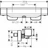 Купить Термостат в душевую кабину Hansgrohe 15773000 Ecostat E 15773 в Киеве vannaja.kiev.ua