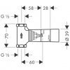 Купить Hansgrohe 15973180 Скрытая Часть Запорного Вентиля Шпиндельная DN15 (G 1/2) в Киеве vannaja.kiev.ua