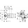 Купить Hansgrohe 15981180 Вентиль Скрытая Часть Запорного Переключающего Вентиля Trio Universal 2 Потребителя DN20 (G 3/4) в Киеве vannaja.kiev.ua