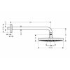 Купить Hansgrohe 26466400 Raindance Select S 240 мм 2jet 264664 Верхний Душ с держателем 390 мм 2 типа струи Хром/Белый в Киеве vannaja.kiev.ua