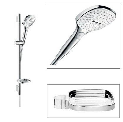 Купить Hansgrohe 26620400 Raindance 266204 Select E 120 Душевой Набор (Белый/Хром) в Киеве vannaja.kiev.ua