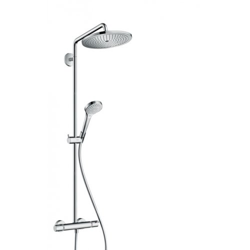 Купити Хансгрое Душові Системи Hansgrohe 26790000 Croma Select S 26790 Showerpipe 280 1jet з термостат змішувач, хром в Києві vannaja.kiev.ua