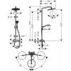 Купить Hansgrohe 26791000 Croma Select 26791 Душевая Колонна со Смесителем 280 Air 1jet Showerpipe в Киеве vannaja.kiev.ua