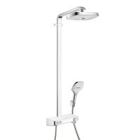 черный матовый Душевый набор Vario EcoSmart со штангой Puro 65 см 26423670 Hansgrohe