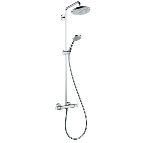 Купить Hansgrohe 27185000 Showerpipe 27185 Душевая система Croma 220мм с термостатом и поворотным держателем 400м хром латунь в Киеве vannaja.kiev.ua