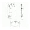 Купить Hansgrohe 27224000 Showerpipe 27224 Reno Душевая Система Croma 220 мм с Поворотной Трубой 400мм в Киеве vannaja.kiev.ua
