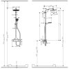 Купити Hansgrohe 27264400 Crometta 160 1jet Showerpipe 272644 Душова Система з Термостатом Колір Хром в Києві vannaja.kiev.ua