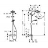 Купити Hansgrohe 27265400 Душова Система Crometta 100 Crometta 160 1jet Showerpipe EcoSmart з Термостатом 9 л / хв 1 режим в Києві vannaja.kiev.ua