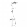 Купить Hansgrohe 27271000 + 40511000 Crometta E 240 1jet Showerpipe Душевая Стойка со Смесителем-Термостатом хром + набор крючков хром в Киеве vannaja.kiev.ua