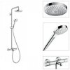 Купить Hansgrohe 27351400 Croma Select S 273514 Душевая стойка термостатом верхним душем 180 мм двумя типами струи и ручным душем цвет хром в Киеве vannaja.kiev.ua