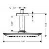 Hansgrohe 27390400 PuraVida 273904 Верхній Душ 390х260 мм Один тип струменя Стельовий тримач Колір хром / білий Купити Hansgrohe 27390400 PuraVida 273904 Верхній Душ 390х260 мм Один тип струменя Стельовий тримач Колір хром / білий в Києві vannaja.kiev.ua