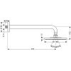 Hansgrohe 27468000 Верхній душ 27468 Raindance AIR 180 мм, тримач 389 мм Купити Hansgrohe 27468000 Верхній душ 27468 Raindance AIR 180 мм, тримач 389 мм в Києві vannaja.kiev.ua