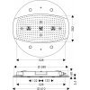 Купить Hansgrohe 28404000 Raindance 28404 Rainmaker O 600 мм Верхний душ с подсветкой в Киеве vannaja.kiev.ua