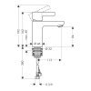 Купити Hansgrohe 31060000 Metris S 31060 Змішувач для Раковини Style Змішувач для умивальника в Києві vannaja.kiev.ua