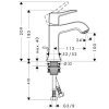 Купити Hansgrohe 31075820 Metris Classic Змішувач для умивальника Німецький Покриття - Нікель в Києві vannaja.kiev.ua