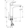 Купить Hansgrohe 31518000 FOCUS 31518 Смеситель для Умывальника 190 Однорычажный без донного клапана в Киеве vannaja.kiev.ua