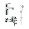 Купить Наборы Смесителей HANSGROHE 31642773 Focus 3 в 1 хром ( 31607000 + 27772000 + 31940000 ) Полный Комплект в Киеве vannaja.kiev.ua
