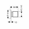 Hansgrohe 31677000 Metris 31677 Запорный Вентиль Наружная Часть Купить Hansgrohe 31677000 Metris 31677 Запорный Вентиль Наружная Часть в Киеве vannaja.kiev.ua