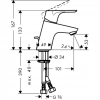 Купить Смеситель HANSGROHE 31733 FOCUS E2 31733000 однорычажный без донного клапана, хром латунь в Киеве vannaja.kiev.ua