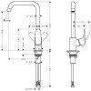 Купити Hansgrohe 31820800 Focus E2 Змішувач для Кухні Steel Optic Колір - СТАЛЬ !!! Німеччина в Києві vannaja.kiev.ua