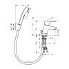 Hansgrohe 31926000 Focus E2 31926 Змішувач з Гігієнічним Душем для Раковини Німеччина, хром латунь Купити Hansgrohe 31926000 Focus E2 31926 Змішувач з Гігієнічним Душем для Раковини Німеччина, хром латунь в Києві vannaja.kiev.ua