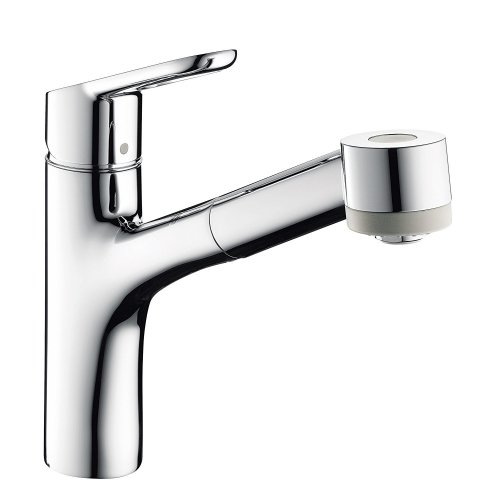 Купить Hansgrohe 32850000 Status 32850 Смеситель для Кухни с Выдвижным Душем Однорычажный цвет хром в Киеве vannaja.kiev.ua