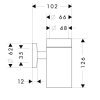 Купить Hansgrohe 40518000 Logis 40518 Стаканчик для Зубных Щеток с Держателем Аксессуары в Хроме Германия в Киеве vannaja.kiev.ua