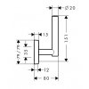 Hansgrohe 41518000 PuraVida 41518 Бумагодержатель Держатель Запасного рулона туалетной бумаги цвет хром Купить Hansgrohe 41518000 PuraVida 41518 Бумагодержатель Держатель Запасного рулона туалетной бумаги цвет хром в Киеве vannaja.kiev.ua