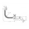 Купить Hansgrohe 58143000 Flexaplus 58143 Система Слива для Ванн Сифон Готовый Набор для Стандартных Ванн с Гибкой Трубой Перелива в Киеве vannaja.kiev.ua