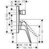 Купить Hansgrohe 71045000 Novus 71045 Сместитнль в Ванну Настенный Скрытый в Киеве vannaja.kiev.ua