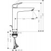 Купити Hansgrohe 71090000 Logis 71090 Змішувач для Раковини Чаші ComfortZone 190 виступ 166 мм з донним клапаном Одноважільний Колір Хром в Києві vannaja.kiev.ua