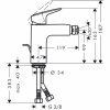 Hansgrohe 71204000 Logis 71204 Змішувач для біде Одноважільний із зливним гарнітуром, хром Купити Hansgrohe 71204000 Logis 71204 Змішувач для біде Одноважільний із зливним гарнітуром, хром в Києві vannaja.kiev.ua