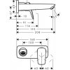 Купить Hansgrohe 71220000 Logis 71220 Смеситель для Раковины Внешняя Часть Встраиваемого Настенного Монтажа на 2 отверстия Однорычажный Цвет Хром в Киеве vannaja.kiev.ua