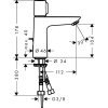 Купить Hansgrohe 71750000 Talis Select E 71750 Смеситель для Раковины 110 с Донным Клапаном в Киеве vannaja.kiev.ua
