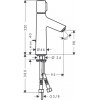Купить Hansgrohe 72042000 Talis Select S 72042 Смеситель 100 однорычажный для раковины  в Киеве vannaja.kiev.ua