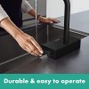 Hansgrohe 73831670 змішувач для кухні Aquno Select M81 з висувним розпилювачем 3jet sBox матовий чорний Купити Hansgrohe 73831670 змішувач для кухні Aquno Select M81 з висувним розпилювачем 3jet sBox матовий чорний в Києві vannaja.kiev.ua