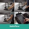 Hansgrohe 73831670 змішувач для кухні Aquno Select M81 з висувним розпилювачем 3jet sBox матовий чорний Купити Hansgrohe 73831670 змішувач для кухні Aquno Select M81 з висувним розпилювачем 3jet sBox матовий чорний в Києві vannaja.kiev.ua