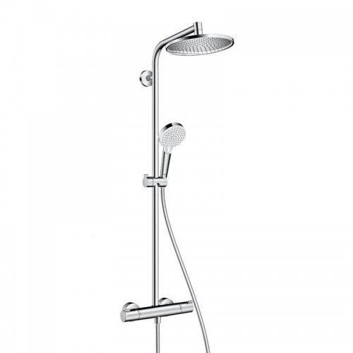 Купити Душова система Hansgrohe Crometta S 240 1jet Showerpipe EcoSmart (27268000) в Києві vannaja.kiev.ua