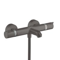 Черный Термостат смеситель Hansgrohe 13114670 Ecostat Comfort Matt Black для ванны матовый