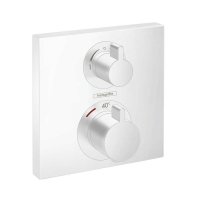 Белое матовое шланговое подключение Hansgrohe 274547 Fixfit 27454700