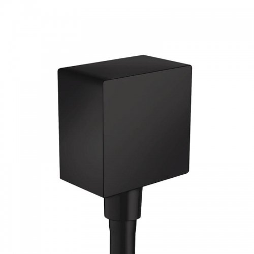 Купить Шланговое подсоединение Hansgrohe FixFit Matt Black 26455670 чорный мат в Киеве vannaja.kiev.ua