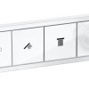 Купити Білий матовий Термостатичний змішувач Hansgrohe RainSelect Matt White 15380700 панель з кнопковим керуванням два споживача в Києві vannaja.kiev.ua