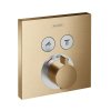 Купить Термостатический смеситель Hansgrohe ShowerSelect Brushed Bronze (15763140) в Киеве vannaja.kiev.ua